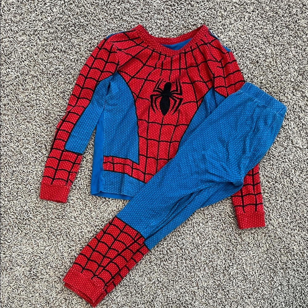 Disney Marvel Spider-Man Kids Pajama Set Kids 8 - Red and Blue